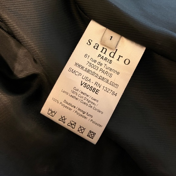 Sandro leather jacket, great shape! - Picture 2 of 8